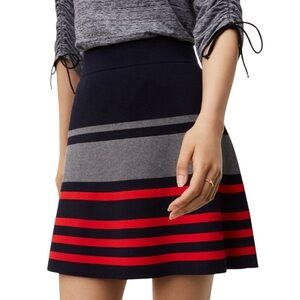 🎄LOFT NAVY STRIPED MINI SKIRT
